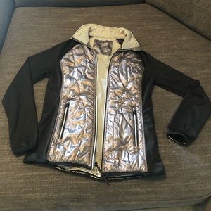 Calvin Klein Silver and Black Light Weight Performance Jacket